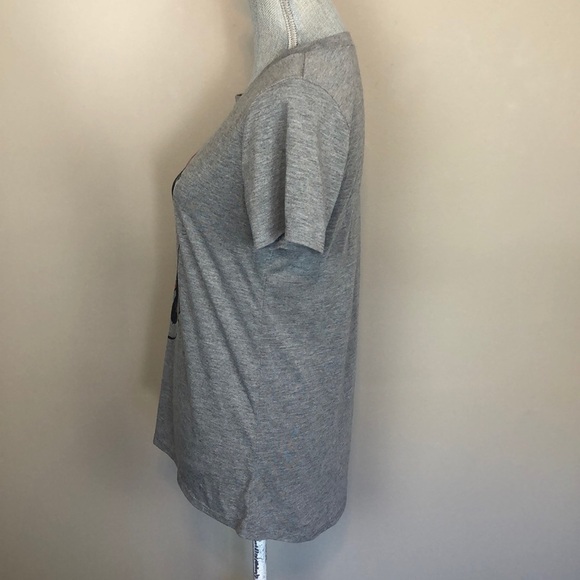 Disney Minnie Mouse Gray Short Sleeve T Shirt Large - Picture 4 of 6